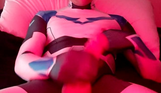 Jerking off in spandex