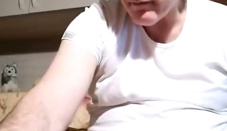 I Watch a Lesbian Porn Video to Cum and Enjoy the Pleasure of Handjob!