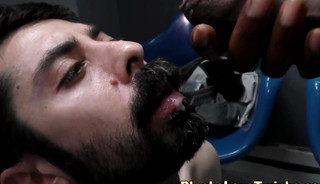Hung ebony amateur bangs and jizzes