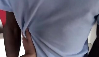 Jamaican stud sucking cock before barebacking homo with BBC