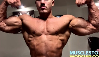 Watch His Muscles Swell Bigger With Every Flex