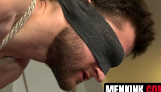 Bisexual jock Abel Archer bound and edged severely until he ejaculates