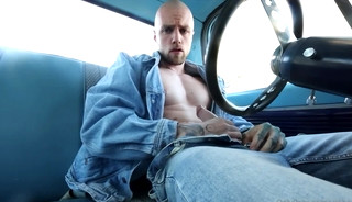 Full Denim Dad Jerking Off In His Truck (YesBrawn)