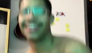 Hung Brazilian Guy Fucking a Condom Made Fake Pussy