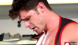 Stud with a fist fetish makes jock fist and spread his ass