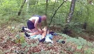 handjob in the wood