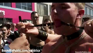 Two bound gays flogged in public at daylight