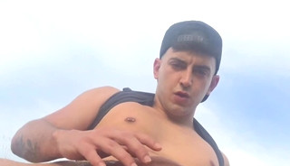 Young Guy Jerks Off
