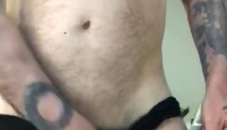 My Pierced Cock Jerking
